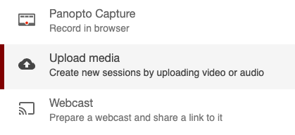 Click Upload Media